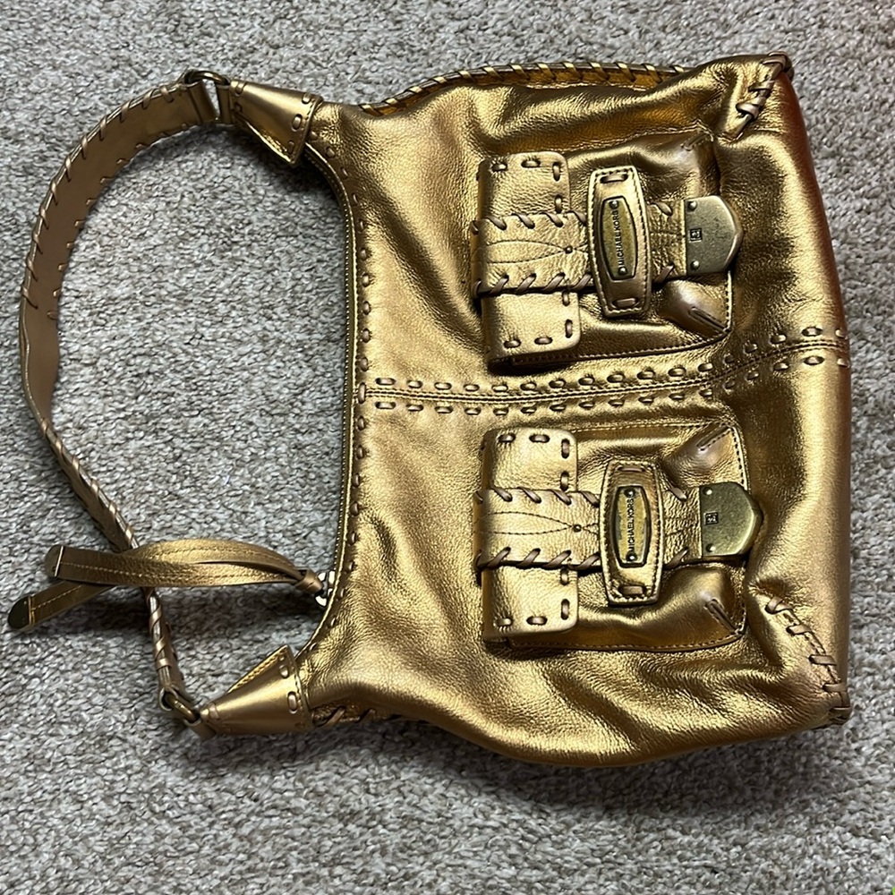 Michael Kors Gold shoulder bag preloved
